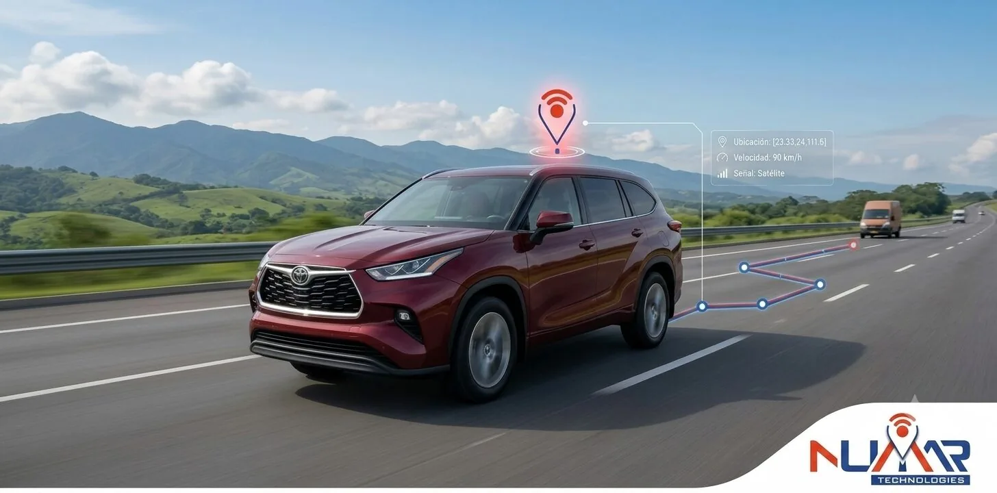 Vehículos en carretera con tecnología de rastreo GPS